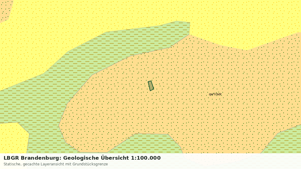 Statische Kartenansicht: LBGR Brandenburg: Geologische Übersicht 1:100.000