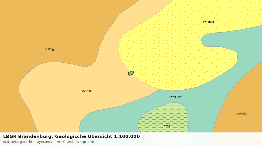 Statische Kartenansicht: LBGR Brandenburg: Geologische Übersicht 1:100.000