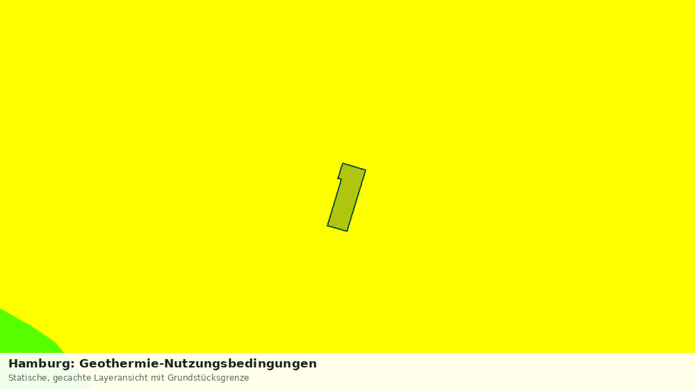 Statische Kartenansicht: Hamburg: Geothermie-Nutzungsbedingungen