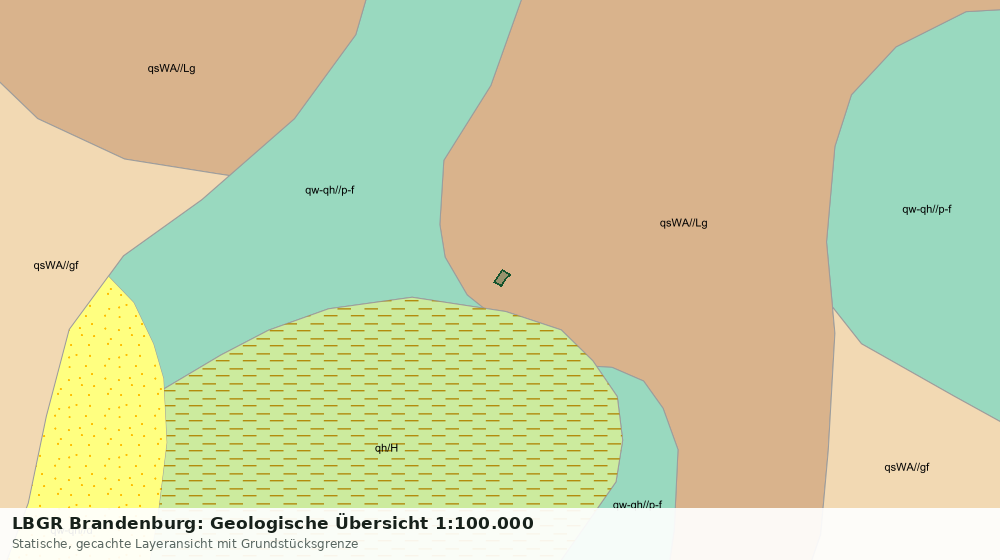 Statische Kartenansicht: LBGR Brandenburg: Geologische Übersicht 1:100.000