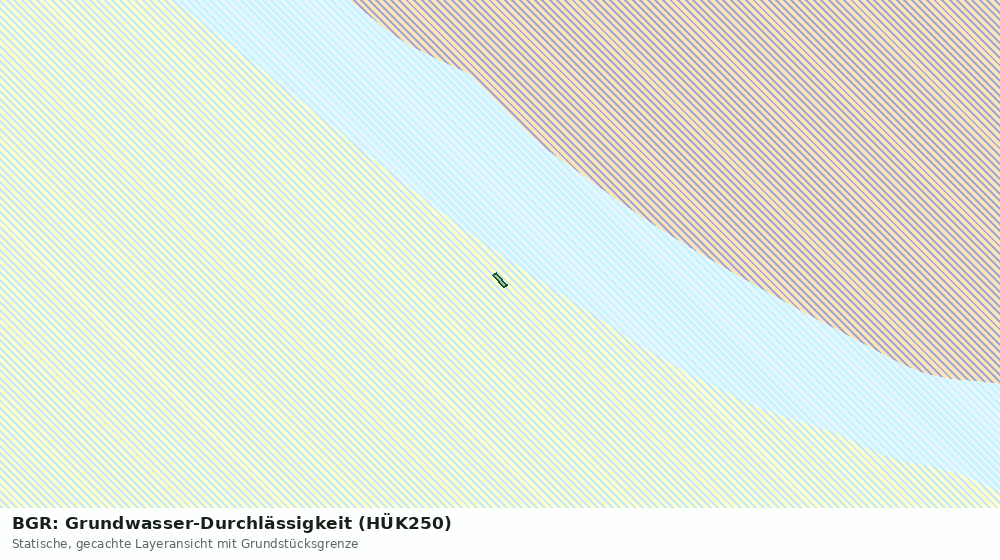Statische Kartenansicht: BGR: Grundwasser-Durchlässigkeit (HÜK250)