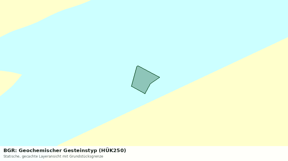Statische Kartenansicht: BGR: Geochemischer Gesteinstyp (HÜK250)