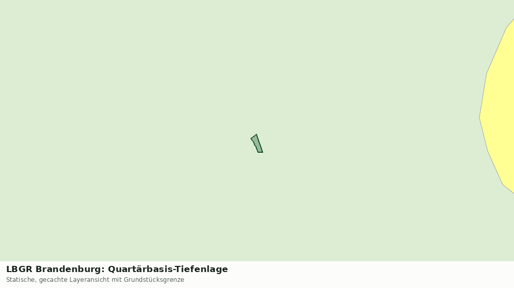 Statische Kartenansicht: LBGR Brandenburg: Quartärbasis-Tiefenlage