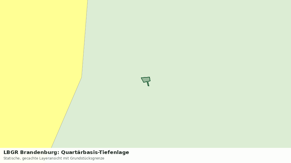 Statische Kartenansicht: LBGR Brandenburg: Quartärbasis-Tiefenlage