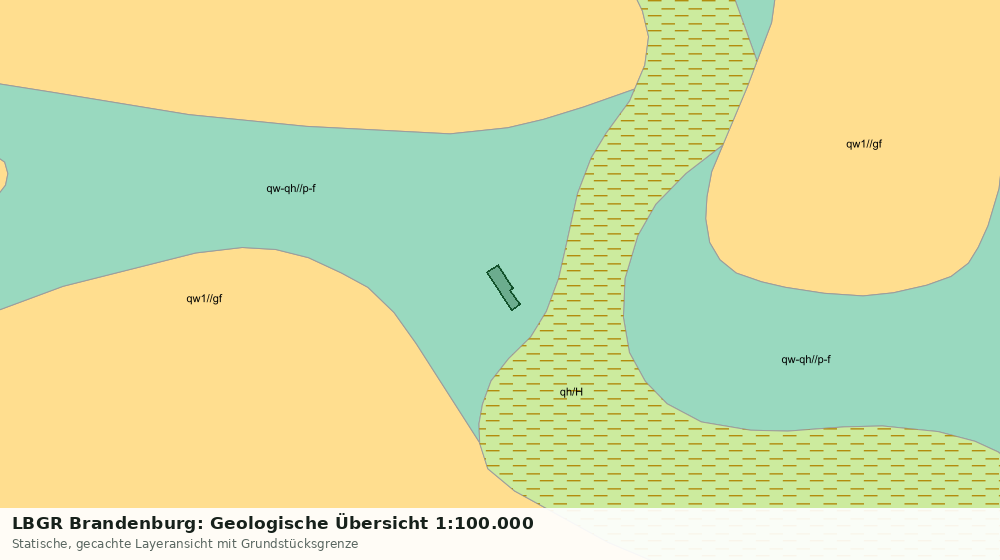 Statische Kartenansicht: LBGR Brandenburg: Geologische Übersicht 1:100.000