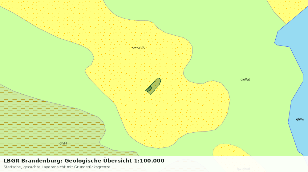 Statische Kartenansicht: LBGR Brandenburg: Geologische Übersicht 1:100.000