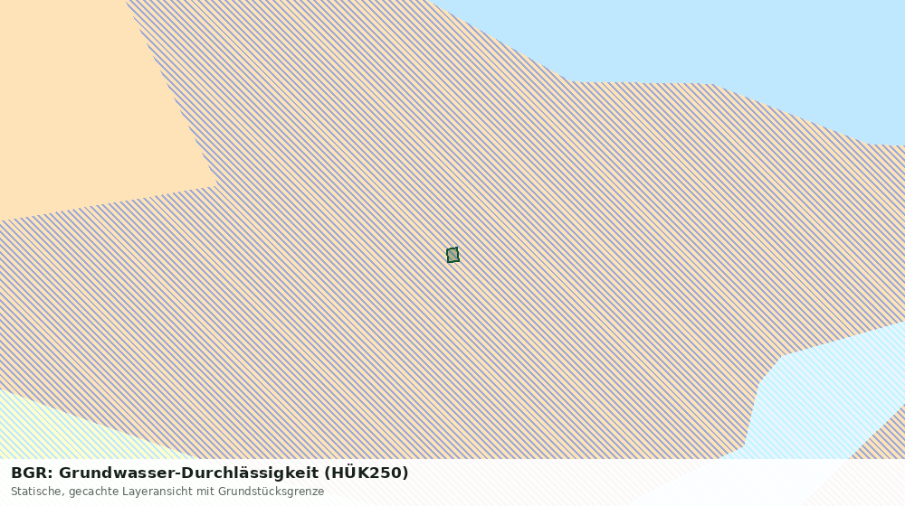 Statische Kartenansicht: BGR: Grundwasser-Durchlässigkeit (HÜK250)
