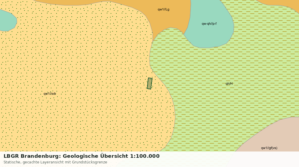 Statische Kartenansicht: LBGR Brandenburg: Geologische Übersicht 1:100.000