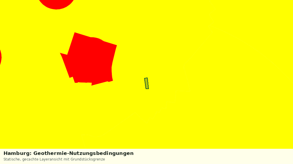 Statische Kartenansicht: Hamburg: Geothermie-Nutzungsbedingungen