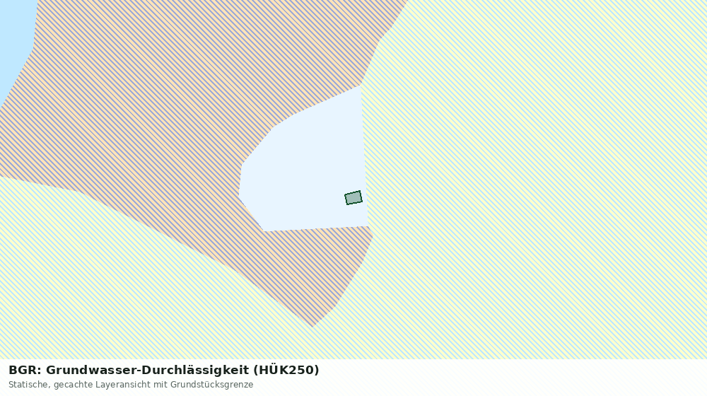 Statische Kartenansicht: BGR: Grundwasser-Durchlässigkeit (HÜK250)