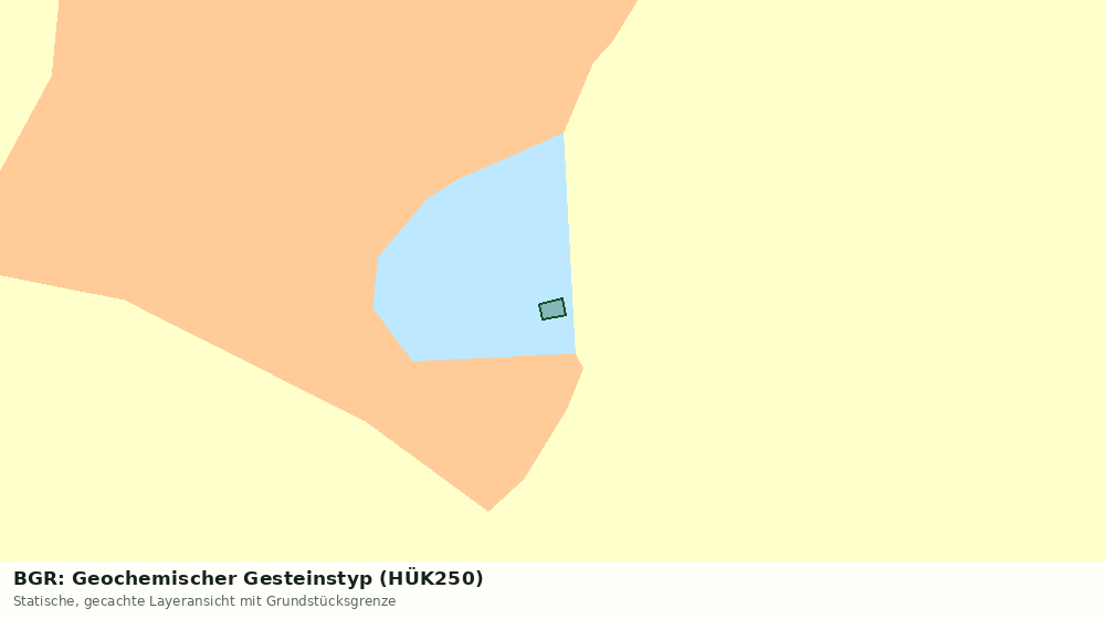 Statische Kartenansicht: BGR: Geochemischer Gesteinstyp (HÜK250)