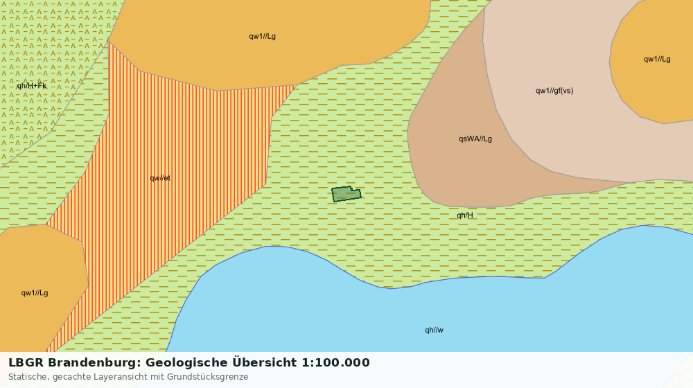 Statische Kartenansicht: LBGR Brandenburg: Geologische Übersicht 1:100.000