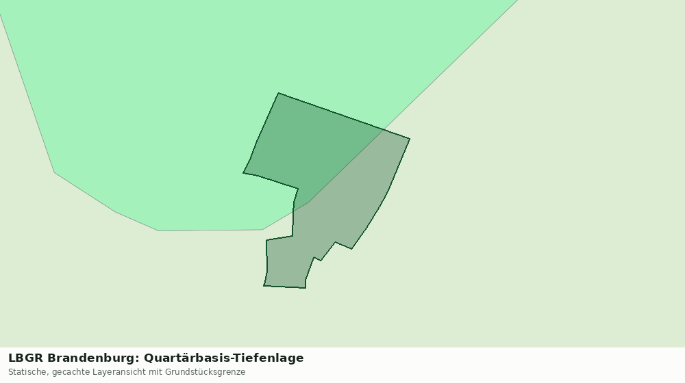 Statische Kartenansicht: LBGR Brandenburg: Quartärbasis-Tiefenlage