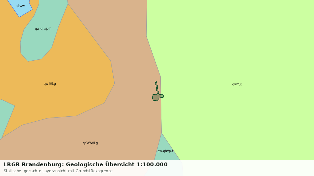 Statische Kartenansicht: LBGR Brandenburg: Geologische Übersicht 1:100.000