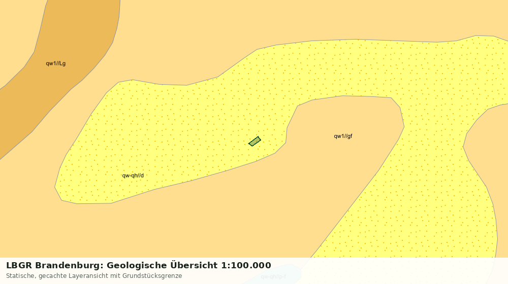 Statische Kartenansicht: LBGR Brandenburg: Geologische Übersicht 1:100.000