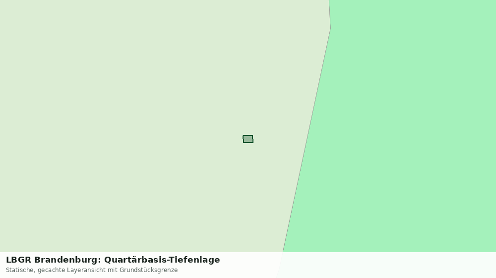 Statische Kartenansicht: LBGR Brandenburg: Quartärbasis-Tiefenlage
