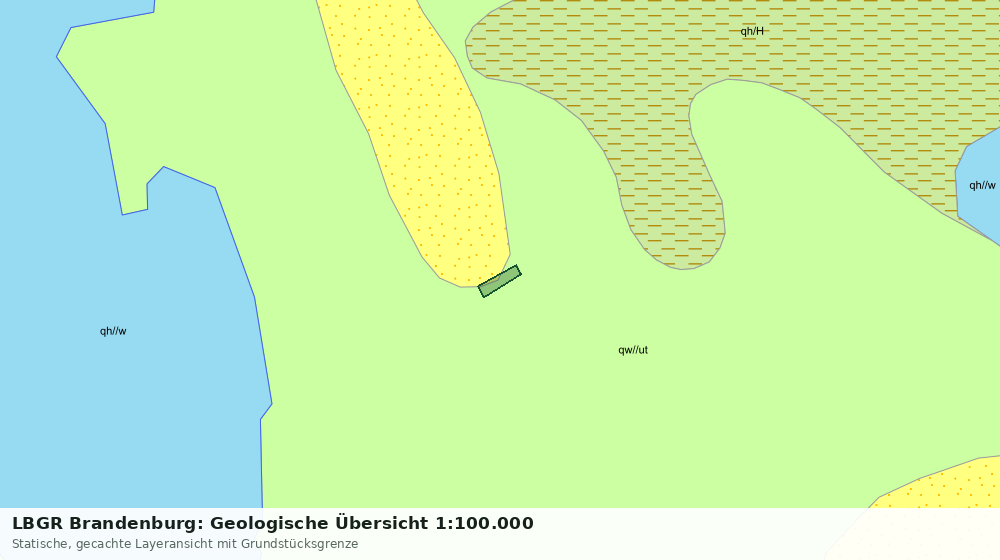 Statische Kartenansicht: LBGR Brandenburg: Geologische Übersicht 1:100.000