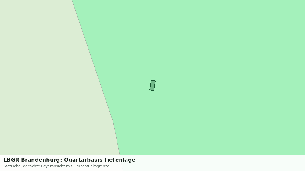 Statische Kartenansicht: LBGR Brandenburg: Quartärbasis-Tiefenlage