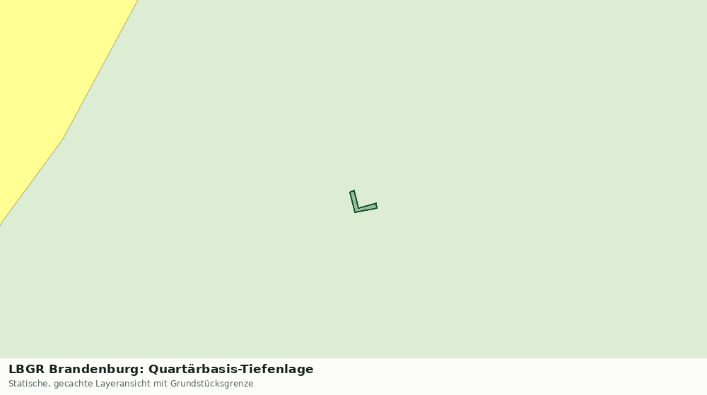 Statische Kartenansicht: LBGR Brandenburg: Quartärbasis-Tiefenlage