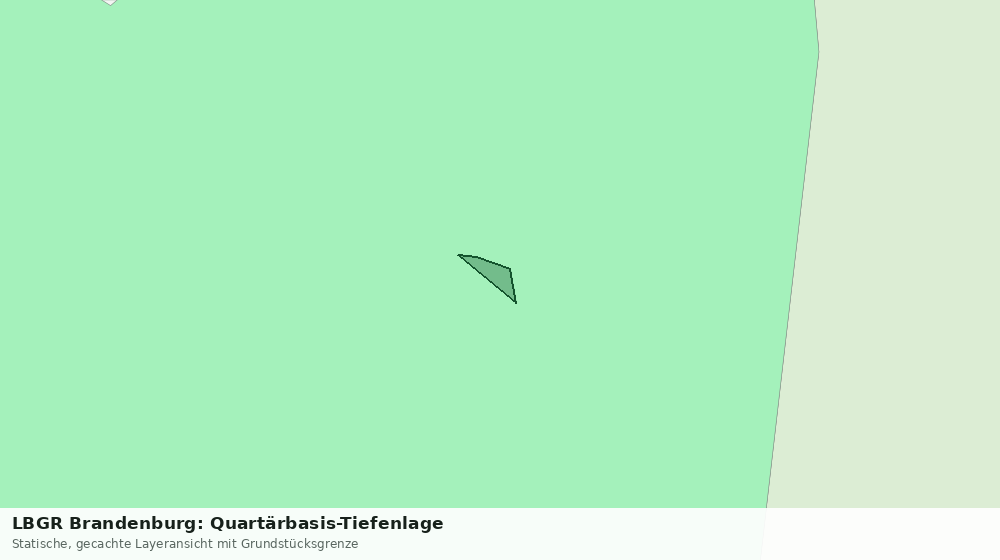 Statische Kartenansicht: LBGR Brandenburg: Quartärbasis-Tiefenlage