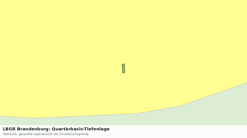 Statische Kartenansicht: LBGR Brandenburg: Quartärbasis-Tiefenlage