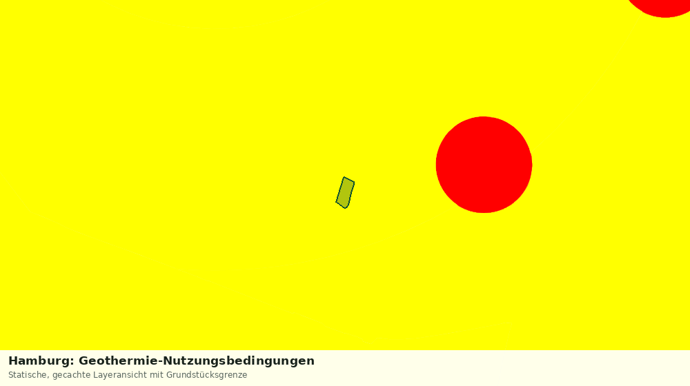 Statische Kartenansicht: Hamburg: Geothermie-Nutzungsbedingungen
