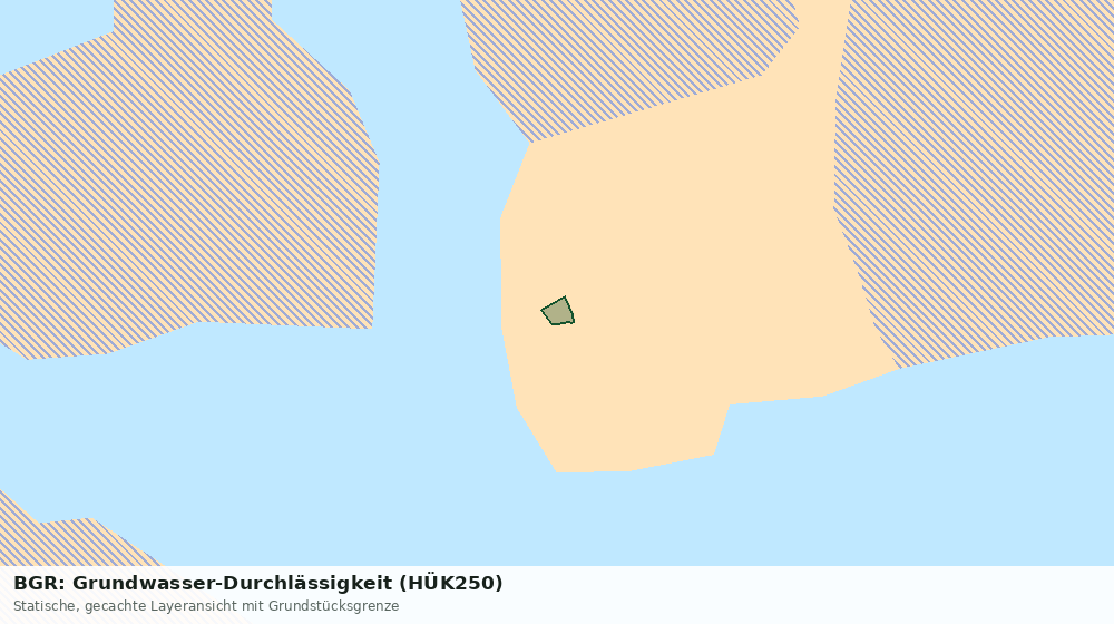 Statische Kartenansicht: BGR: Grundwasser-Durchlässigkeit (HÜK250)