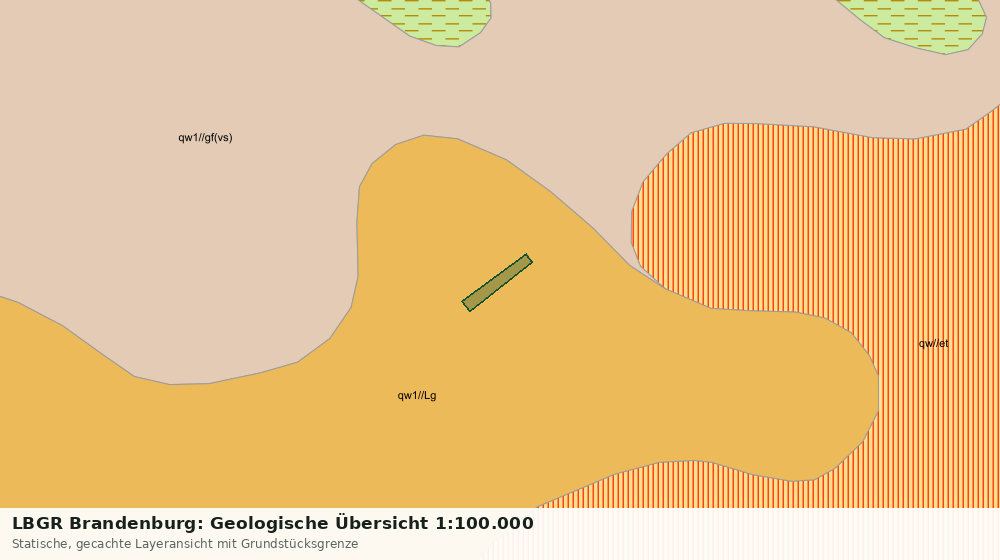 Statische Kartenansicht: LBGR Brandenburg: Geologische Übersicht 1:100.000