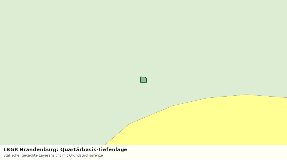 Statische Kartenansicht: LBGR Brandenburg: Quartärbasis-Tiefenlage
