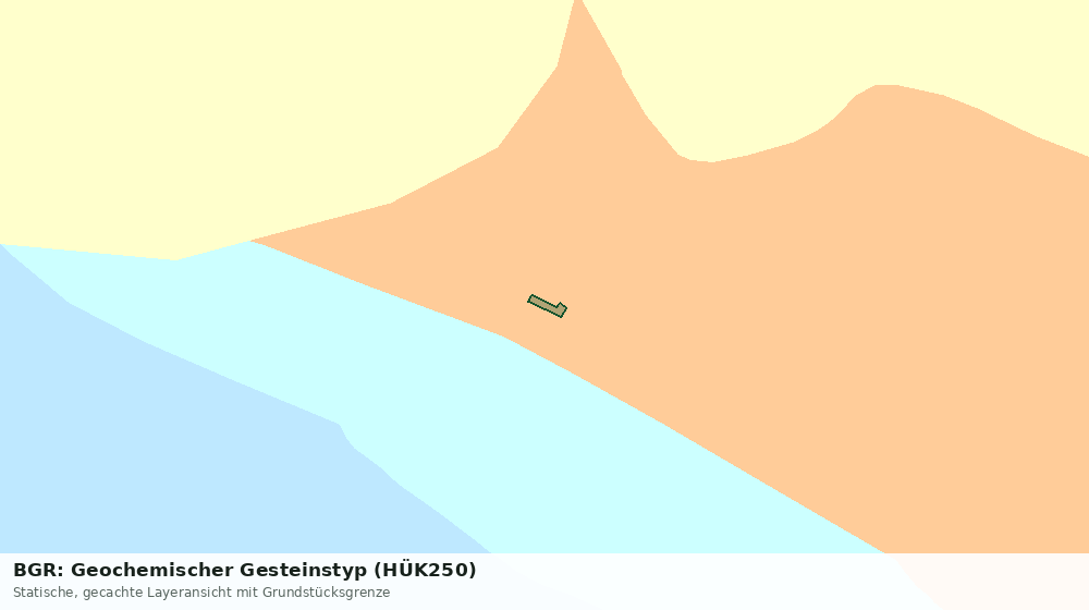 Statische Kartenansicht: BGR: Geochemischer Gesteinstyp (HÜK250)