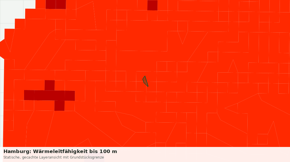 Statische Kartenansicht: Hamburg: Wärmeleitfähigkeit bis 100 m