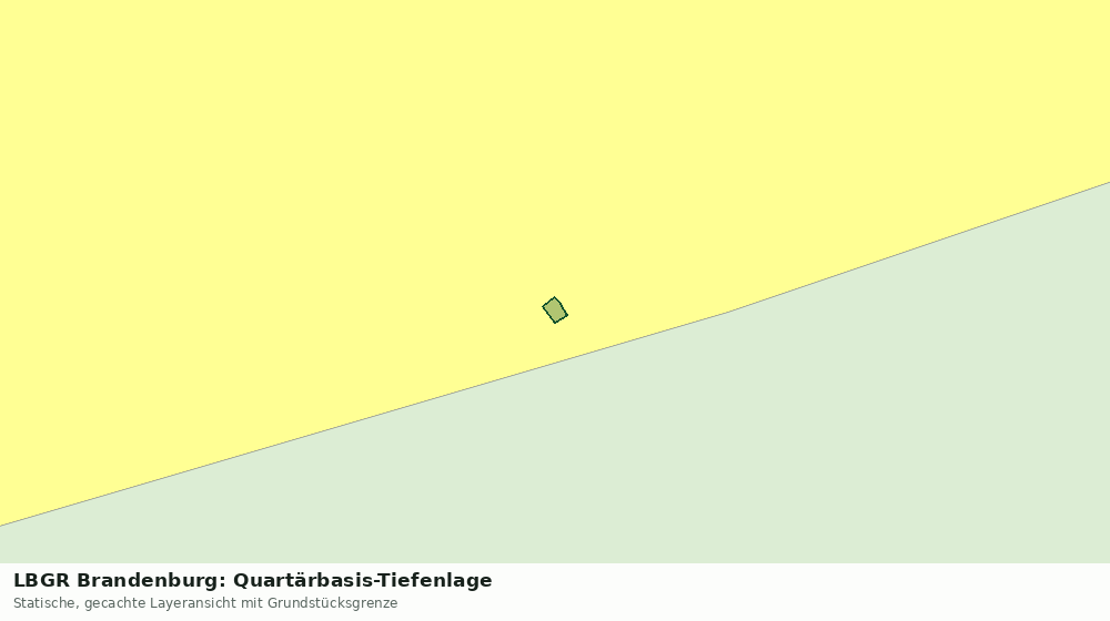 Statische Kartenansicht: LBGR Brandenburg: Quartärbasis-Tiefenlage
