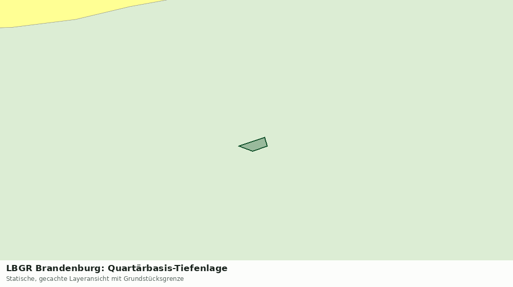 Statische Kartenansicht: LBGR Brandenburg: Quartärbasis-Tiefenlage