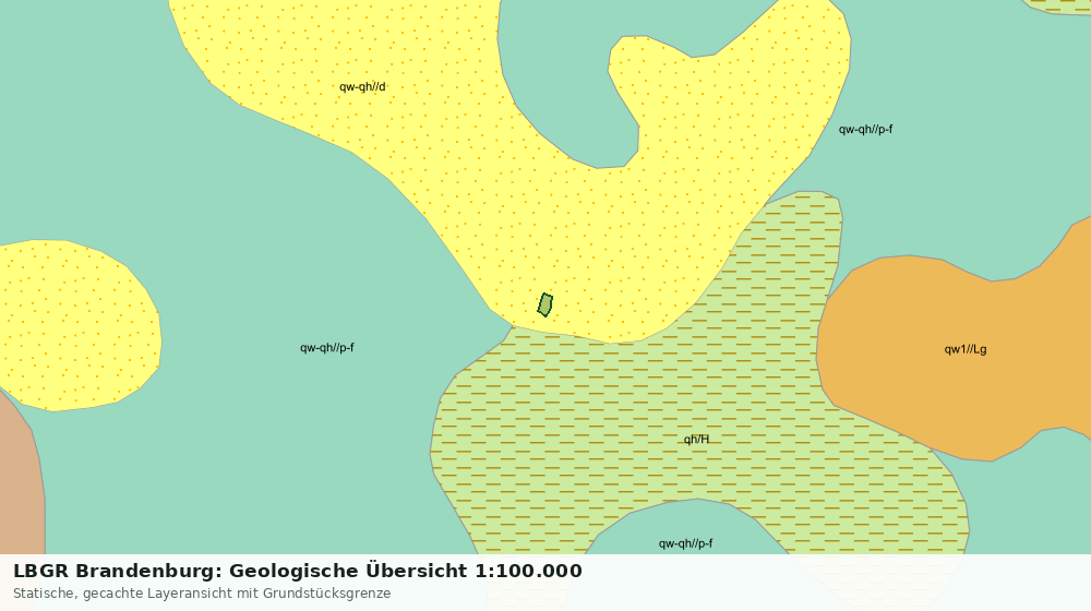 Statische Kartenansicht: LBGR Brandenburg: Geologische Übersicht 1:100.000