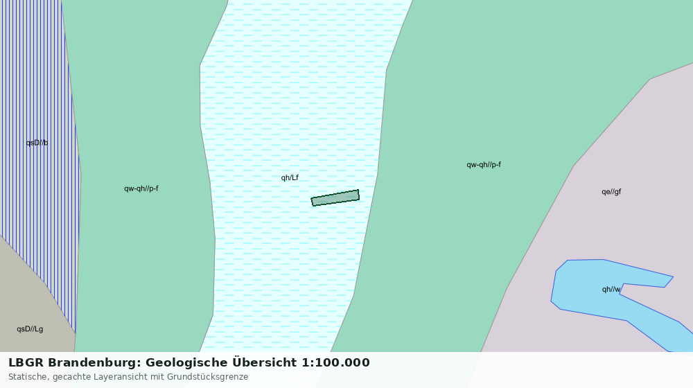Statische Kartenansicht: LBGR Brandenburg: Geologische Übersicht 1:100.000