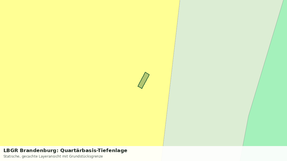 Statische Kartenansicht: LBGR Brandenburg: Quartärbasis-Tiefenlage