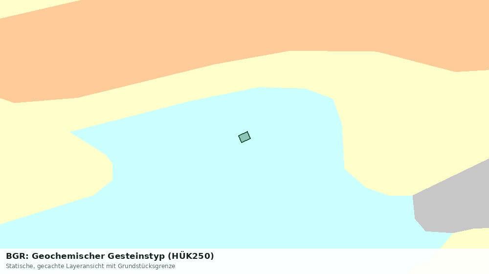 Statische Kartenansicht: BGR: Geochemischer Gesteinstyp (HÜK250)