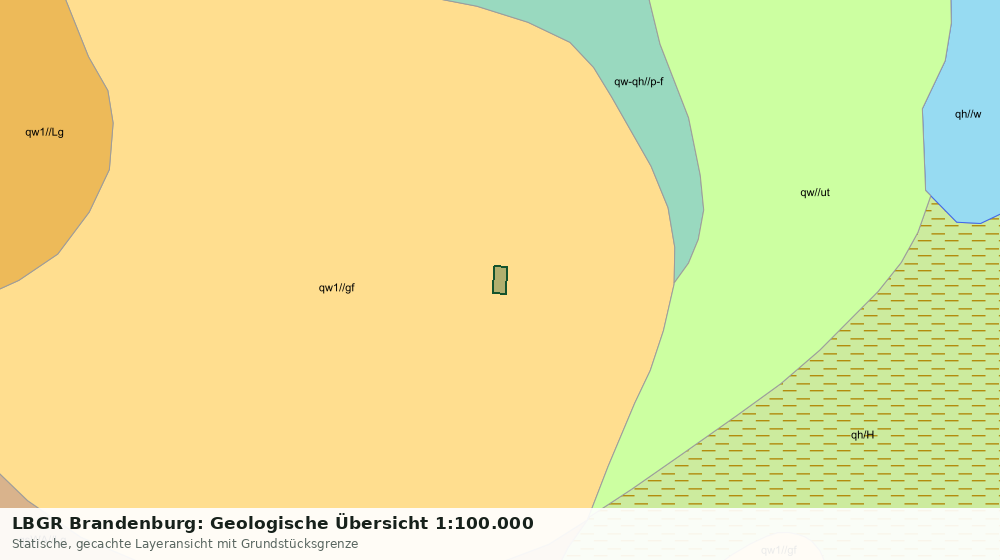 Statische Kartenansicht: LBGR Brandenburg: Geologische Übersicht 1:100.000