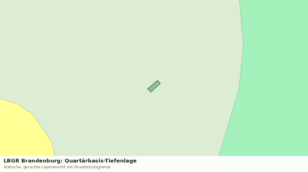 Statische Kartenansicht: LBGR Brandenburg: Quartärbasis-Tiefenlage