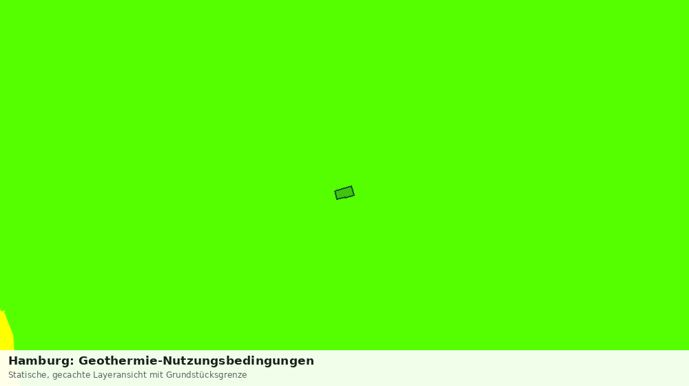 Statische Kartenansicht: Hamburg: Geothermie-Nutzungsbedingungen