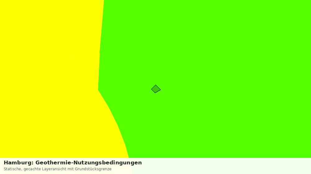 Statische Kartenansicht: Hamburg: Geothermie-Nutzungsbedingungen