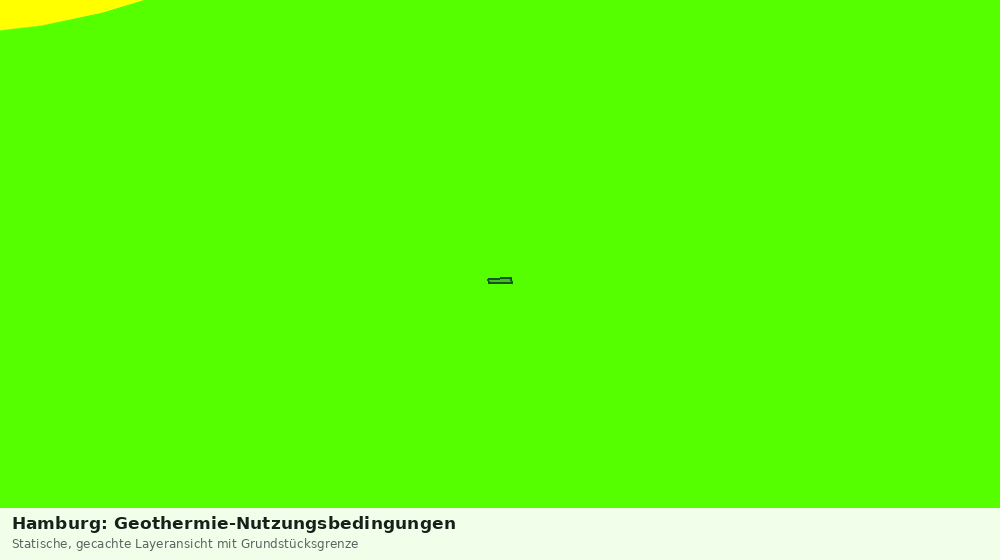Statische Kartenansicht: Hamburg: Geothermie-Nutzungsbedingungen