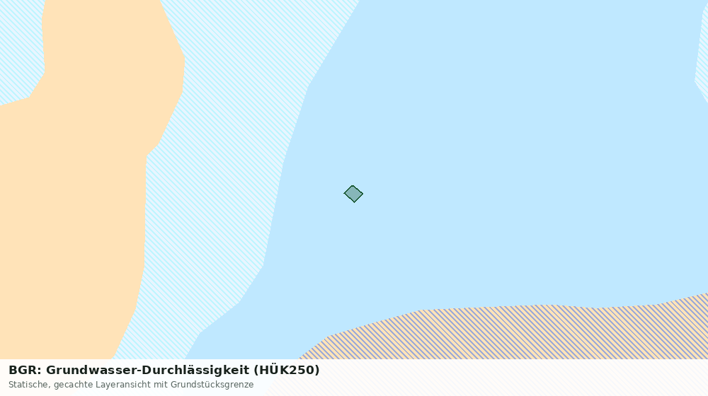 Statische Kartenansicht: BGR: Grundwasser-Durchlässigkeit (HÜK250)