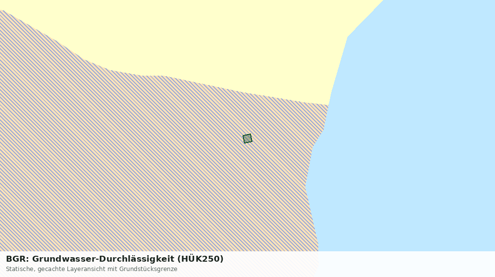 Statische Kartenansicht: BGR: Grundwasser-Durchlässigkeit (HÜK250)