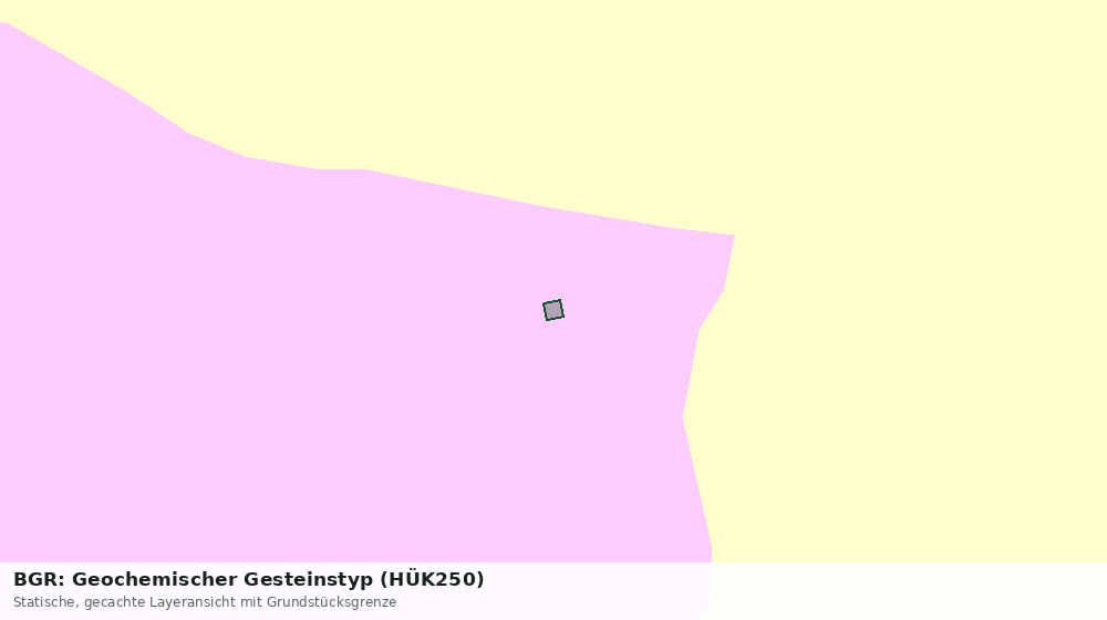 Statische Kartenansicht: BGR: Geochemischer Gesteinstyp (HÜK250)
