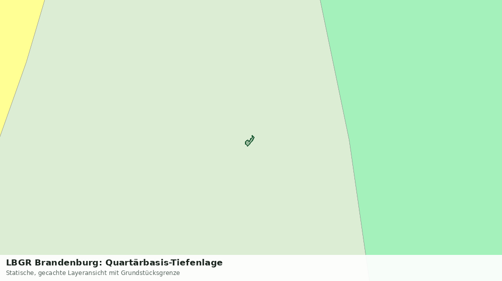 Statische Kartenansicht: LBGR Brandenburg: Quartärbasis-Tiefenlage