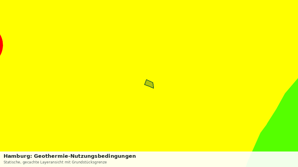 Statische Kartenansicht: Hamburg: Geothermie-Nutzungsbedingungen
