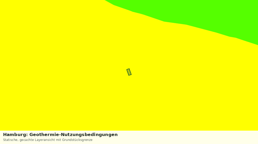 Statische Kartenansicht: Hamburg: Geothermie-Nutzungsbedingungen
