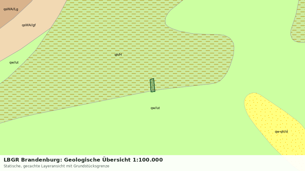 Statische Kartenansicht: LBGR Brandenburg: Geologische Übersicht 1:100.000