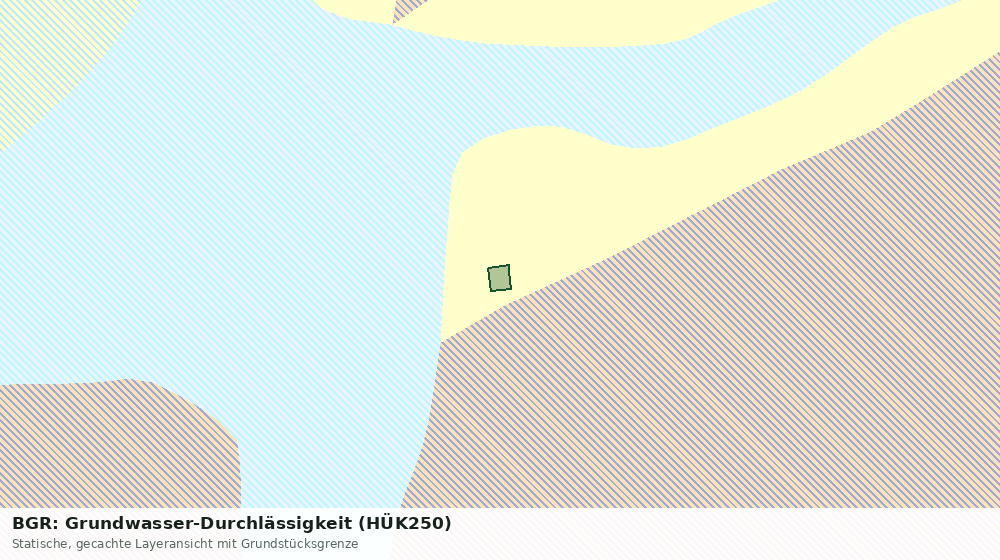Statische Kartenansicht: BGR: Grundwasser-Durchlässigkeit (HÜK250)